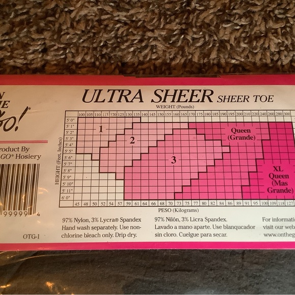 On the Go! ultra sheer pantyhose, color off black, size: 2 - Picture 6 of 12